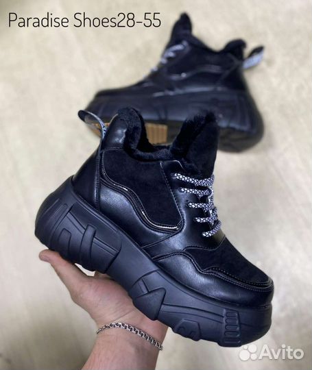 Кроссовки зимние тёплые размер 36