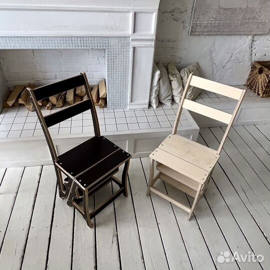 Стул стремянка / деревянный трансформер кухонный