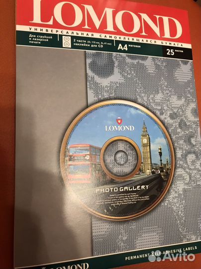 Фотобумага бумага термотрансферная Lomond