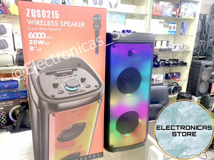 Большая Беспроводная Колонка BT Speaker ZQS 8215