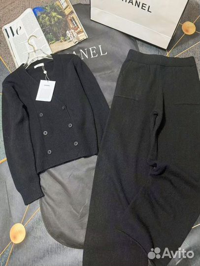 Chanel тройка с брошью кашемир