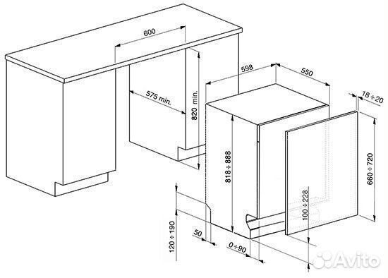 Посудомоечная машина Smeg ST321-1