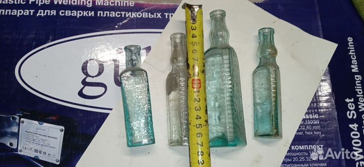 Старые бутылочки уксусницы набор
