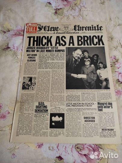 Виниловая пластинка. Jethro tulll