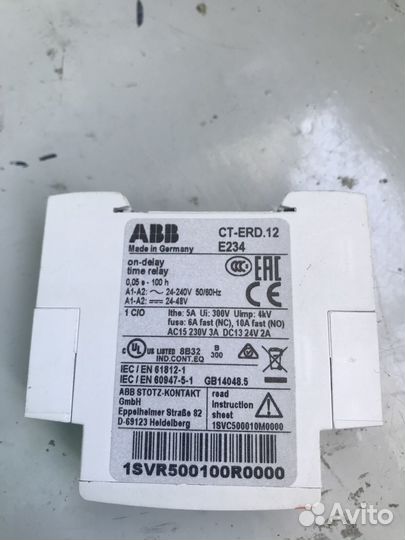 Реле времени abb CT-ERD.12