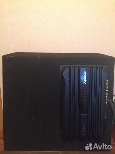 Сабвуфер и усилитель + накопитель