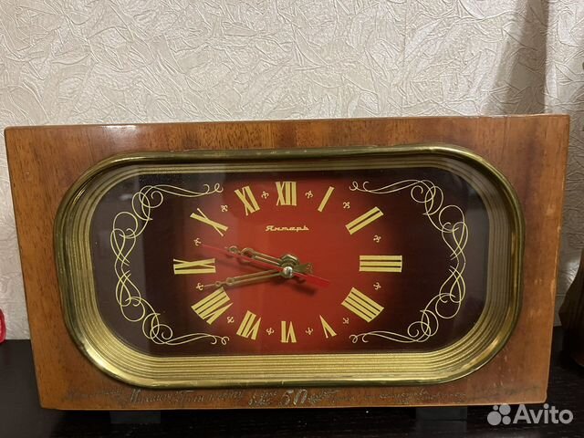 Настольные часы Янтарь ретро СССР