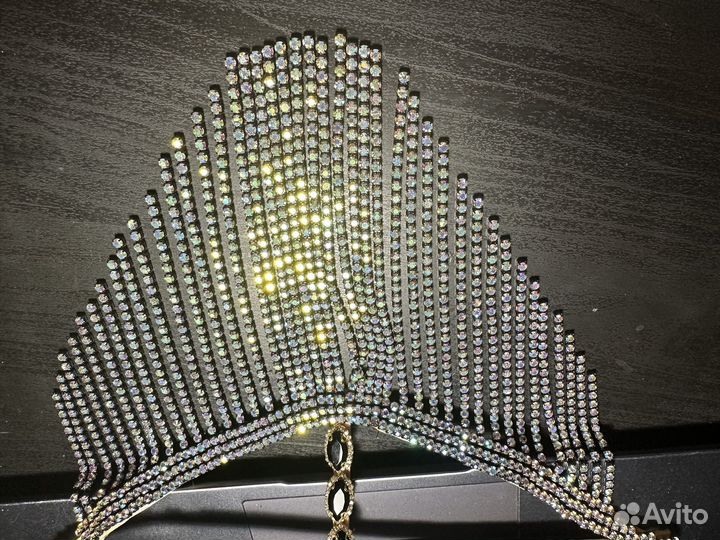 Маска стразовая бурга черный