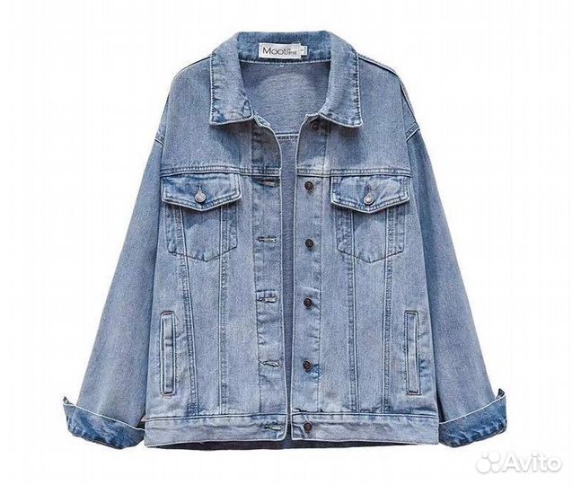 Джинсовая куртка женская оверсайз новая