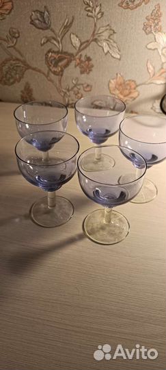 Фужеры из цветного стекла СССР