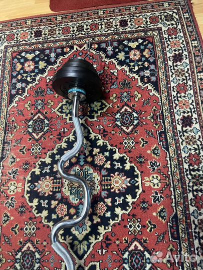 Штанга 34,5 кг и армбластер