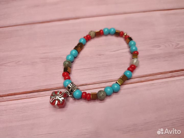 Браслет из натуральных камней, агат