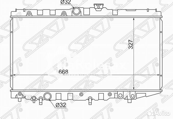 Радиатор toyota corolla/corona/carina аt170/sprinter/levin/trueno/carib 87-92