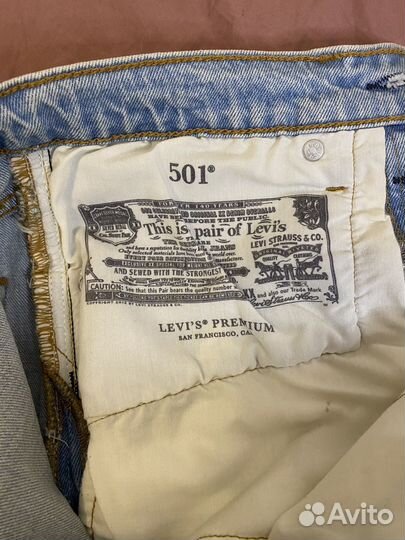 Levis 501 шорты