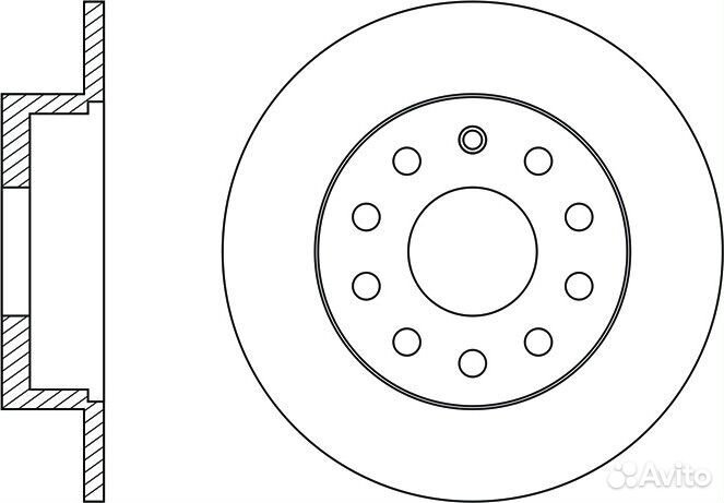 Диск тормозной nibk RN33005