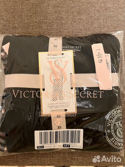 Victoria secret пижама фланель xs
