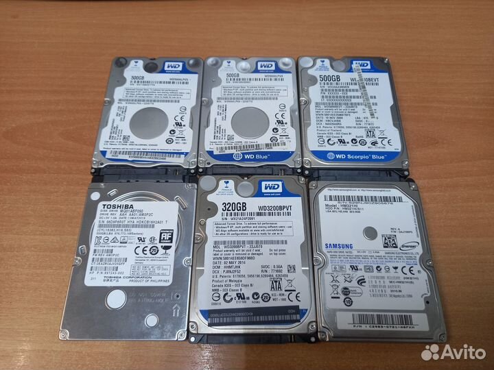 Ж/диски для ноутбука 2,5