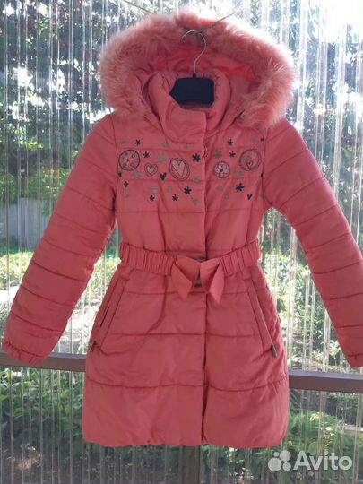 Пуховик-пальто на девочку