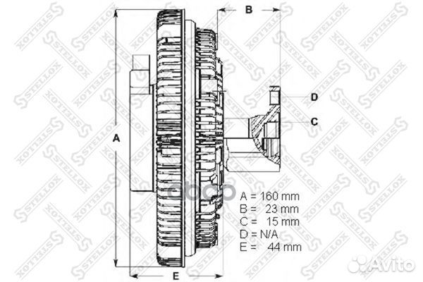 30-00411-SX муфта вентилятора MB W463 3.0-3.2