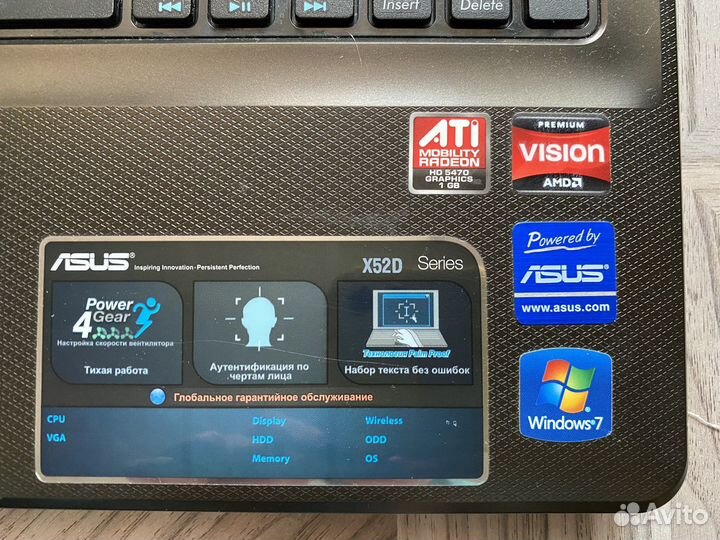 Ноутбук asus X52D