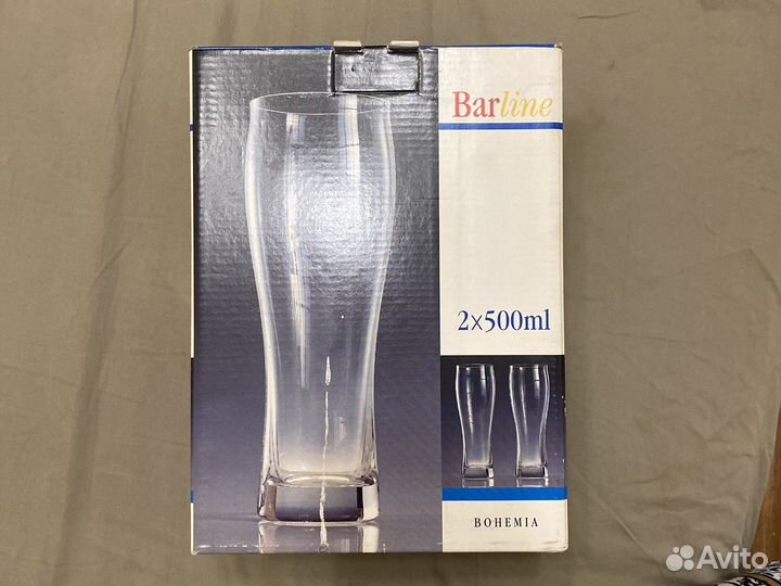 Новые пивные бокалы стаканы Чехия Богемия