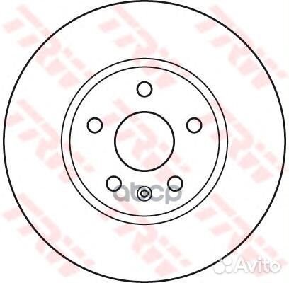 Диск тормозной передний opel insiginia 17