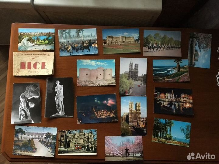 Открытки 50х годов США, Франция, Лондон, Ленинград