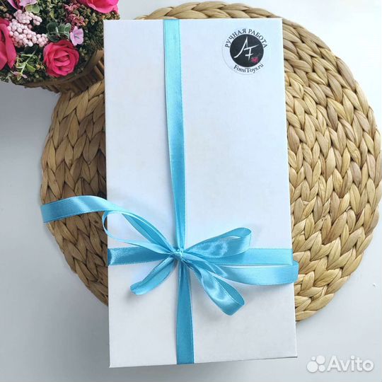 Мягкая игрушка Зайка плюшевый с метрикой