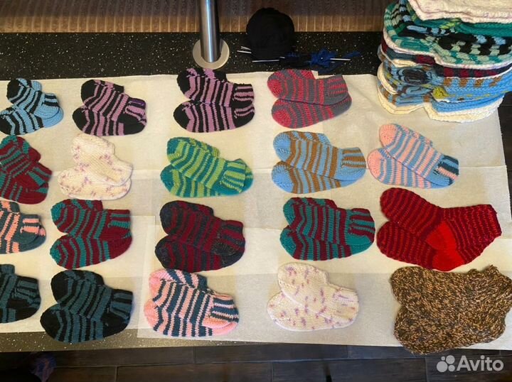 Носки(следочки)вязаные, ручной работы