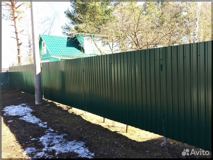 Забор из профнастила