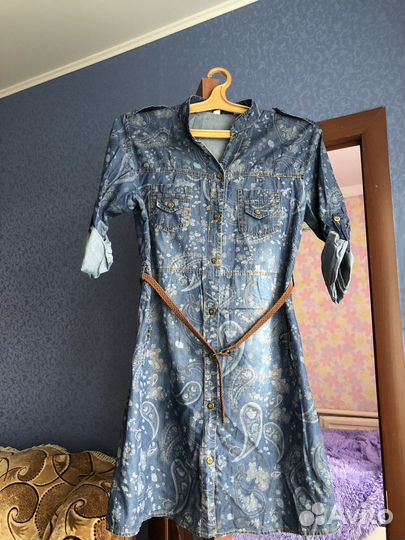 Джинсовое платье