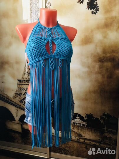 Макраме топ(плетеный )