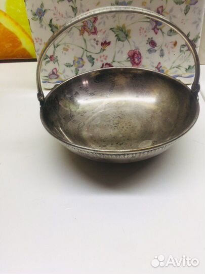 Сахарница мельхиор. СССР