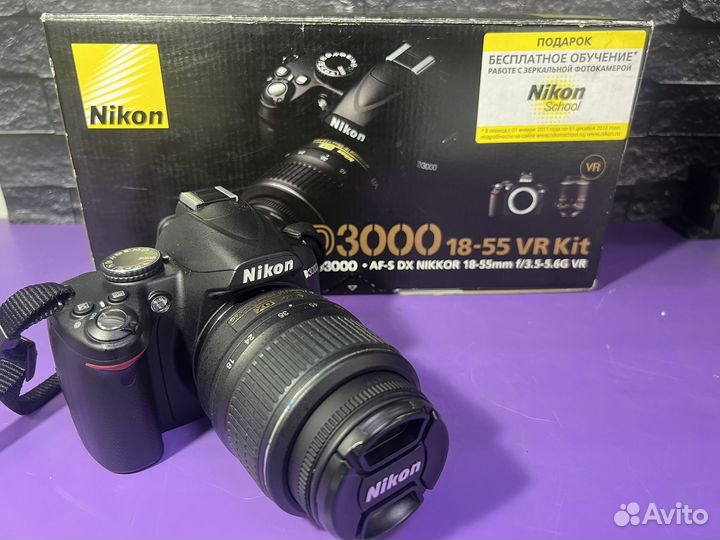 Зеркальный фотоаппарат nikon d3000(комплект)