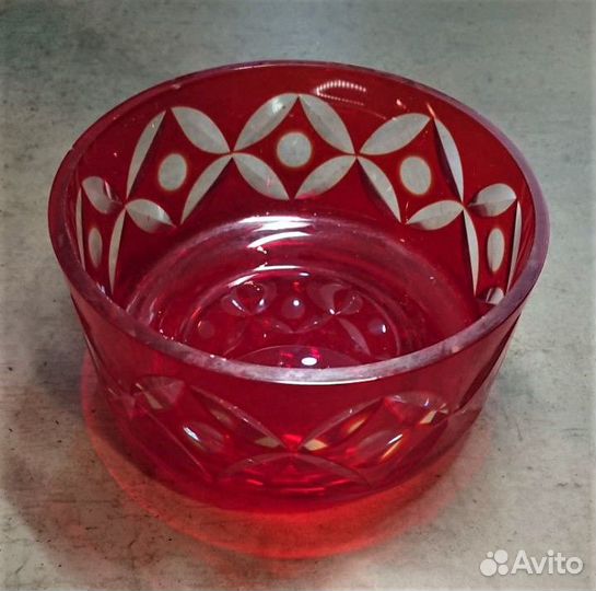 Графин и ваза цветной хрусталь, стекло СССР