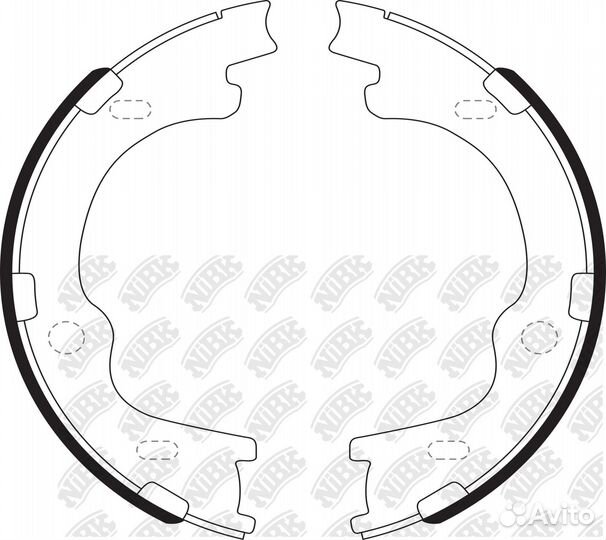 Колодки тормозные барабанные KIA sportage 2.0 2010