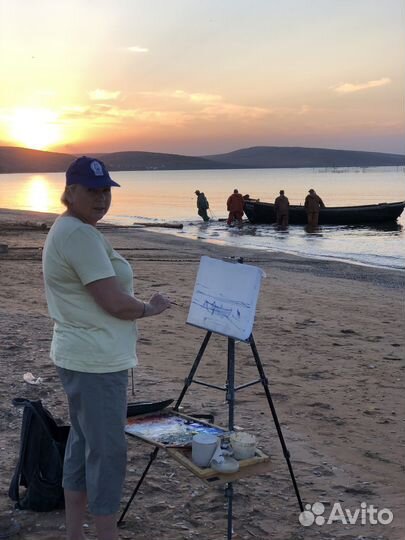 288 Подснежники и цикломены, кисти Анны Давыдченко