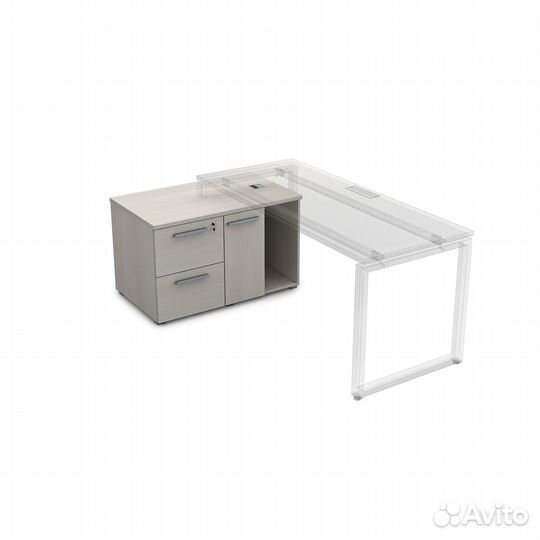 9Т.010 Тумба с двумя ящиками и дверкой