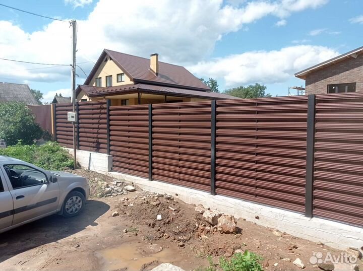 Установка забора