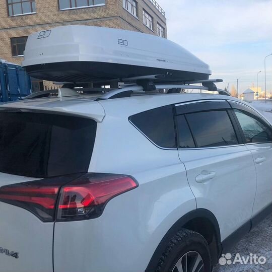 Бокс Евродеталь 390 белый карбон на Rav4