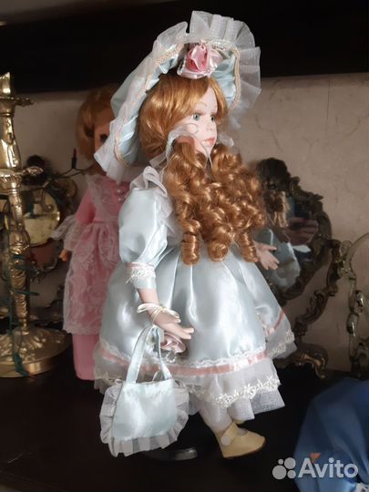 Кукла фарфоровая коллекционная большая