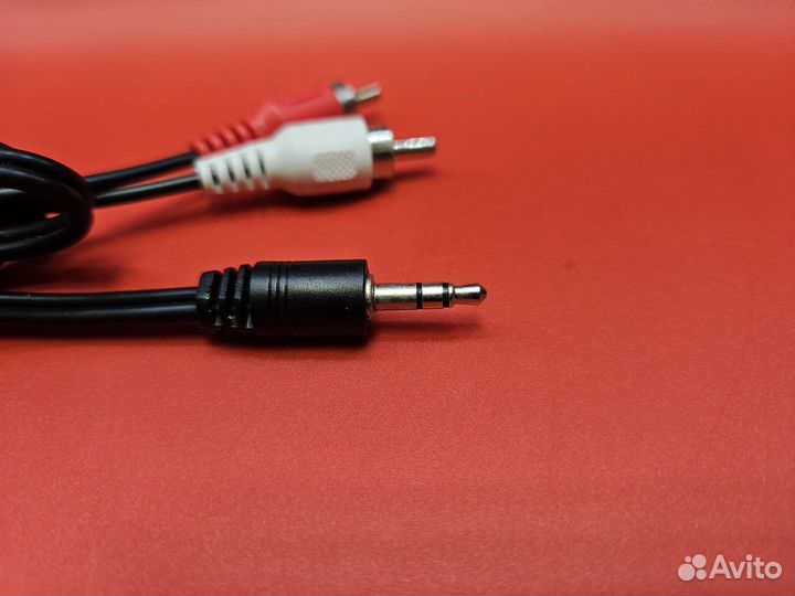 Кабель 2 RCA на mini jack 3,5 мм AUX/ Новый