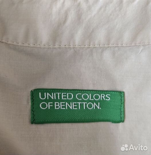 Рубашка United colors of benetton айвори беж