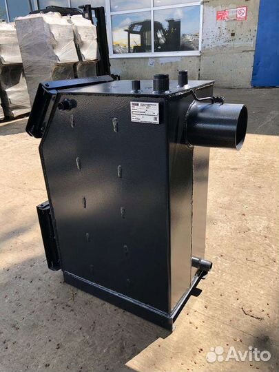 Твердотопливный котел с большой топкой