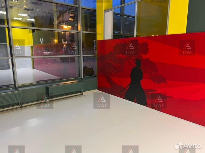 Борцовский ковер 4х4 одноцветный