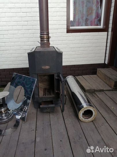 Чугунная печь камин бу