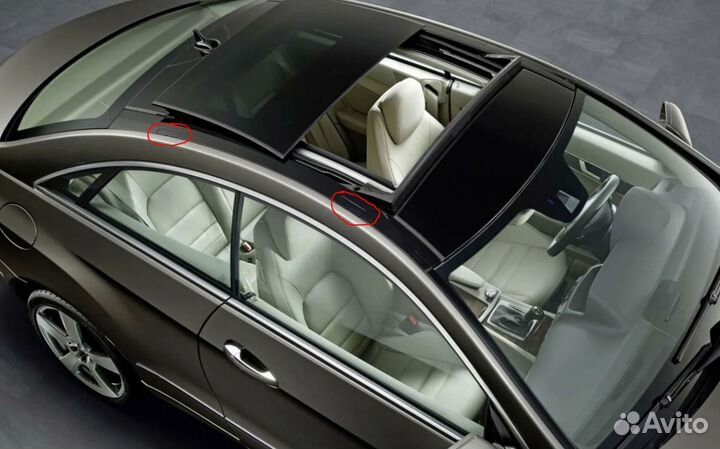 Заглушки молдинга крыши Mercedes C204, C207, W212