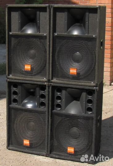 Колонки активные 2000W 4шт EVM QS153 Power Pro D15