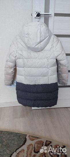 Пуховик зимний для девочки 134-140