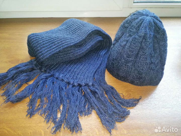 Шапка и шарф набор